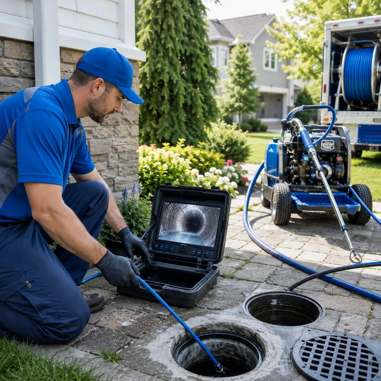 Outdoor drain cleaning professionals serving Mineral Bluff, GA